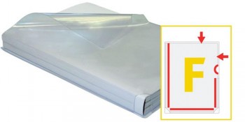 FUNDA DOSSIER CON FUELLE EN F EXTRA RESISTENTE TRANSPARENTE