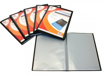 CARPETA DE FUNDAS DE PLÁSTICO FOLIO CON LOMO PERSONALIZABLE