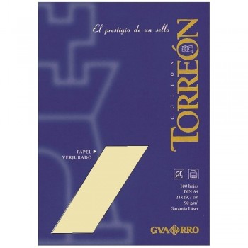 PAPEL VERJURADO A4 90GR 100 HOJAS TORREÓN