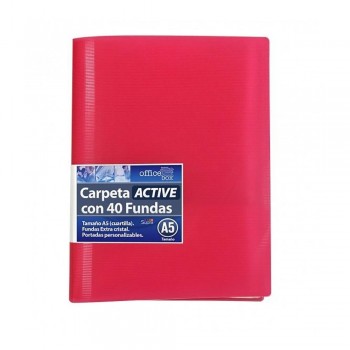 CARPETA DE FUNDAS SUPRA TAPAS FLEXIBLES DE COLORES SURTIDOS OFFICE BOX