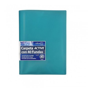 CARPETA DE FUNDAS SUPRA TAPAS FLEXIBLES DE COLORES SURTIDOS OFFICE BOX