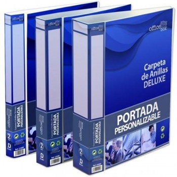 CARPETA DE ANILLAS DE PLASTICO PERSONALIZABLE TRANSPARENTE