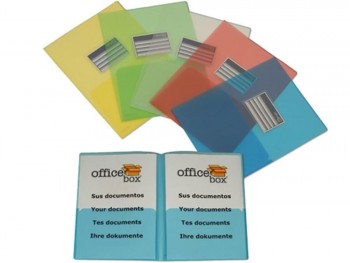 FUNDA DOSSIER CON UÑERO A4 EXTRAGRUESO DE COLORES