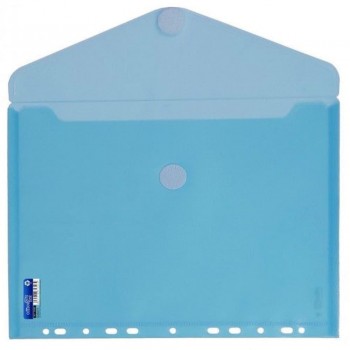 SOBRES DE PLASTICO DE COLORES CON MULTITALADRO Y CIERRE DE VELCRO OFFICE BOX