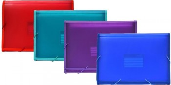 CARPETA CLASIFICADORA DE FUELLE 12 POSICIONES CON GOMAS HFP