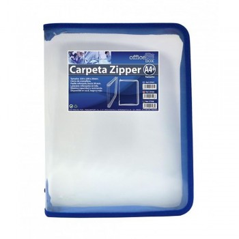 CARPETA PORTADOCUMENTOS ZIPPER CON CREMALLERA Y FUELLE OFFICE BOX