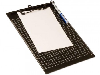 CARPETA PORTABLOC CON PINZA Y BASE CUADRICULADA OFFICE BOX