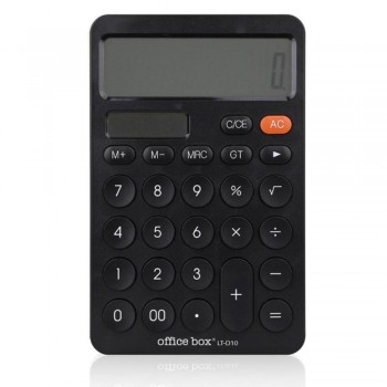CALCULADORA DE SOBREMESA OFFICE BOX LT-D10 12 DÍGITOS NEGRA