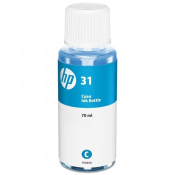 BOTELLA DE TINTA HP 31 CIAN 1VU26AE PARA SMART TANK 70ML