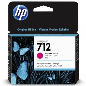CARTUCHO HP 712 MAGENTA 3ED68A DESIGNJET T200 T600 STUDIO 29ML