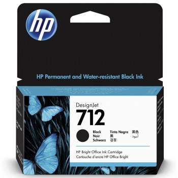 CARTUCHO HP 712 NEGRO 3ED70A DESIGNJET T200 T600 STUDIO 38ML