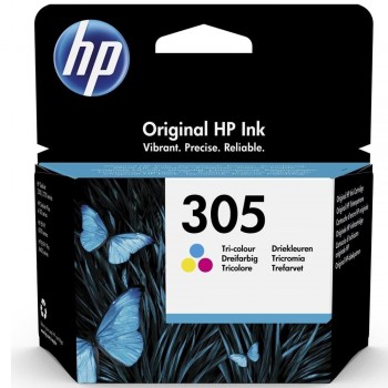 CARTUCHO HP 305 TRICOLOR 3YM60AE DESKJET 1200 2300 ENVY 6020 6022 100P