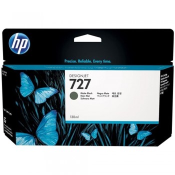 CARTUCHO HP 727 NEGRO MATE B3P22A DESIGNJET SERIES T2500, T1500 y T900 130ML