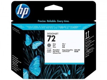 CABEZAL DE IMPRESIÓN HP 72 NEGRO FOTOGRÁFICO Y GRIS C9380A DESINGJET T600 T700 T1100 T1200 T1300 130ML