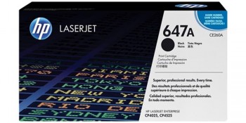 TÓNER HP 647A NEGRO CE260A LASER COLOR CP4025 CP4525 CM4540 8500P
