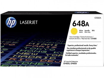 TÓNER HP 648A AMARILLO CE262A LASER COLOR CP4025 CP4525 11000P