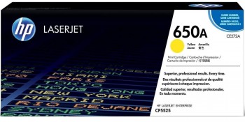 TÓNER HP 650A AMARILLO CE272A LASERJET CP5525 M750 15000P