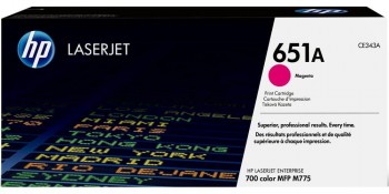 TÓNER HP 651A MAGENTA CE343A LASERJET ENTERPRISE 700 MFP775 16000P