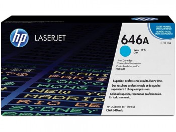 TÓNER HP 646A CIAN CF031A LASERJET ENTERPRISE CM4540 12500P