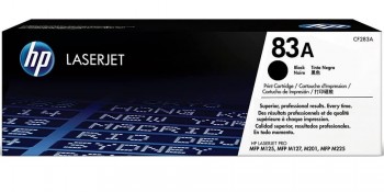TONER HP83A NEGRO CF283A  LASERJET PRO MFP M125 M127, M201, M225 1500P
