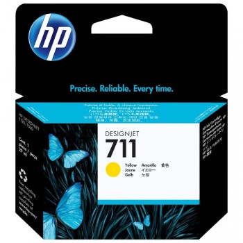 CARTUCHO HP 711 AMARILLO CZ132A DESIGNJET T100 T500 29ML