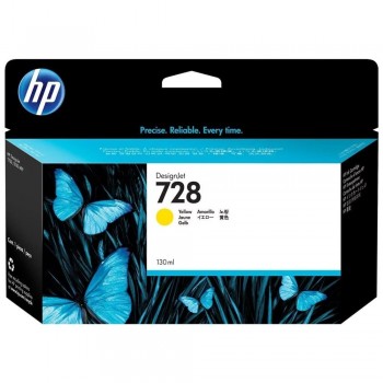 CARTUCHO HP 728 AMARILLO F9J65A DESIGNJET T730 T830 130ML