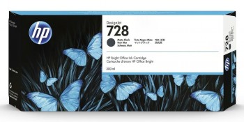 CARTUCHO HP 728 NEGRO MATE F9J68A DESIGNJET T730 T830 300ML
