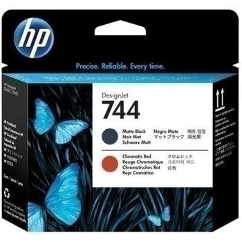 CABEZAL DE IMPRESIÓN HP 744 NEGRO MATE Y ROJO F9J88A DESIGNJET Z2600 Z5600