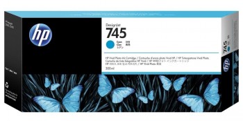 CARTUCHO HP 745 CIAN F9K03A DESIGNJET Z2600 Z5600 POSTSCRIPT 300ML