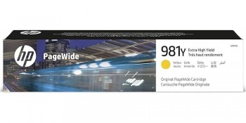 CARTUCHO HP 981Y AMARILLO L0R15A PAGEWIDE 58650 556 586 16000P