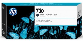CARTUCHO HP 730 NEGRO MATE P2V71A DESIGNJET T940 T1600 T1700 T2600 300ML