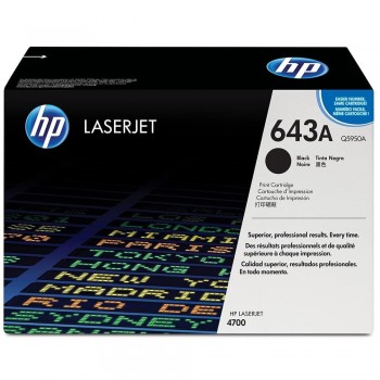 TÓNER HP 643A NEGRO Q5950A COLOR LASERJET 4700 11000P