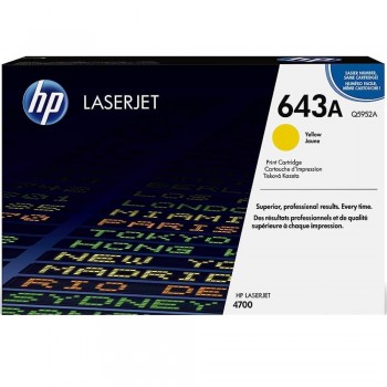 TÓNER HP 643A AMARILLO Q5952A COLOR LASERJET 4700 10000P