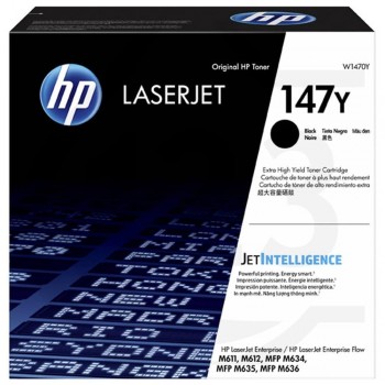 TONER HP 147Y NEGRO W1470Y LASERJET ENTERPRISE SERIES M611 M612 MFP M635 M636 42000P