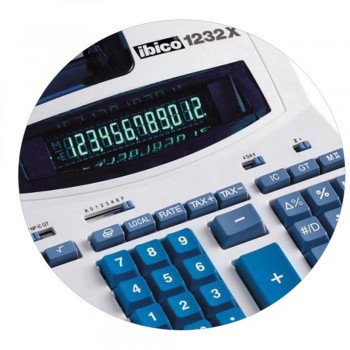 CALCULADORA CON IMPRESORA PROFESIONAL IBICO 1232X 12 DÍGITOS