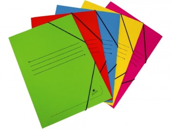 CARPETA DE CARTON IMPRESO CON GOMAS Y SOLAPAS