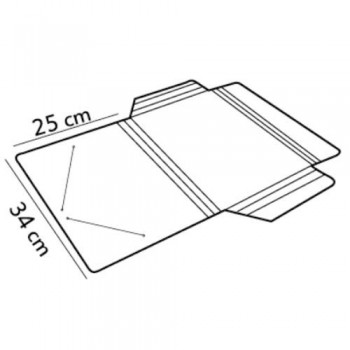 CARPETA DE CARTON IMPRESO CON GOMAS Y SOLAPAS