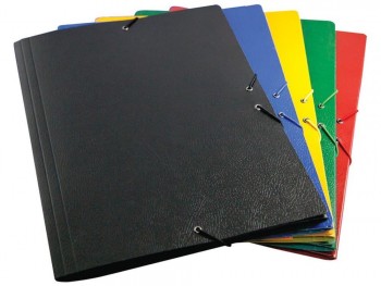 CARPETA DE CARTON GOFRADO DE GOMAS Y SOLAPAS