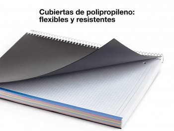 CUADERNO MICROPERFORADO CON TAPA DE PLÁSTICO MIQUELRIUS NOTEBOOK 4 BASIC