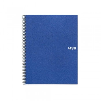 CUADERNO MICROPERFORADO CON TAPA DE PLÁSTICO 150 HOJAS MIQUELRIUS NOTEBOOK 6