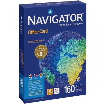 PAPEL BLANCO A4 160GR NAVIGATOR OFFICE CARD 250 HOJAS