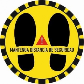 SEÑALIZACIÓN DE SEGURIDAD SANITARIA EN VINILO