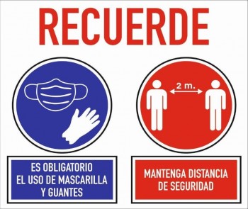 SEÑALIZACIÓN DE SEGURIDAD SANITARIA EN VINILO