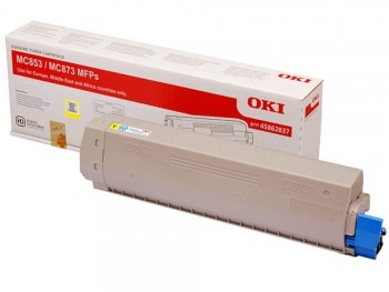 TÓNER OKI 45862837 AMARILLO MC853 MC873 MC883 7300P