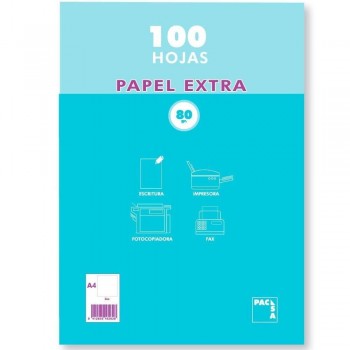 PAPEL BLANCO A4 80GR PACSA 100 HOJAS