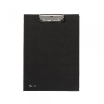 CARPETA PORTABLOC PVC FOLIO CON PINZA METALICA SUPERIOR PARDO