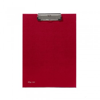 CARPETA PORTABLOC PVC FOLIO CON PINZA METALICA SUPERIOR PARDO