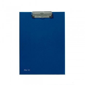 CARPETA PORTABLOC PVC FOLIO CON PINZA METALICA SUPERIOR PARDO