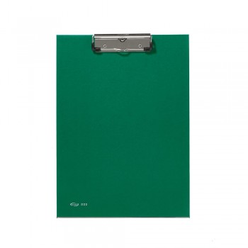 CARPETA PORTABLOC PVC FOLIO CON PINZA METALICA SUPERIOR PARDO