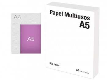 PAPEL BLANCO A5 500 HOJAS